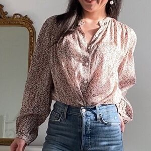 & Other Stories Floral Blouse Size 2